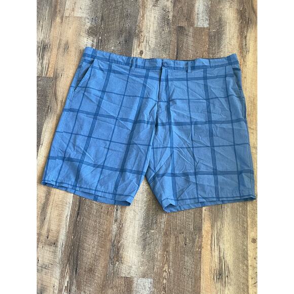 Ocean Pacific OP Flex men’s blue plaid swim board shorts 46 - Picture 2 of 5